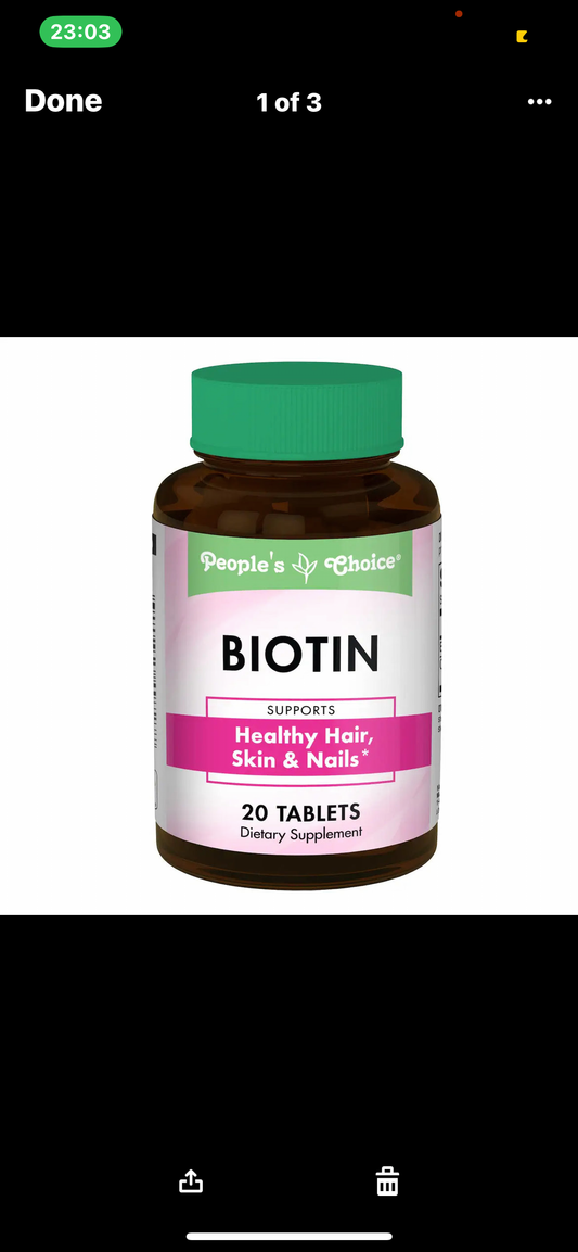 PC Biotin 20 Tablets Hair Skin + Nails - Trillingo Express Online Marketplace