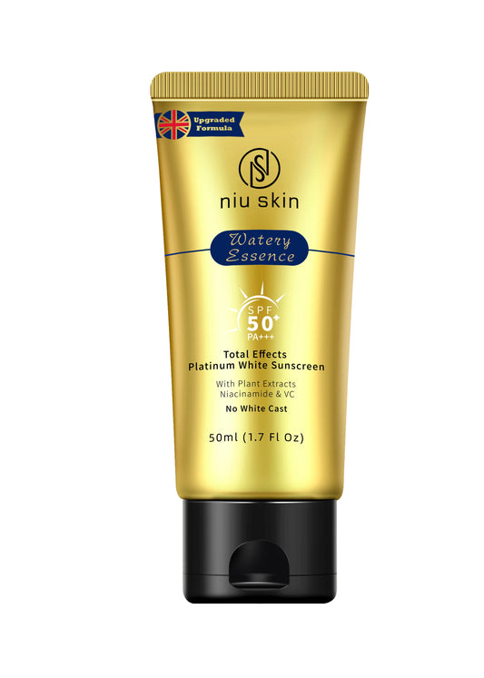 NIU SKIN  SPF 50 TOTAL EFFECTS PLATINUM WHITE SUNSCREEN 50ML