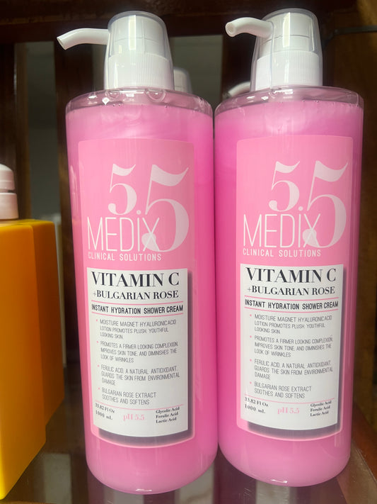 Medix 5.5 Vitamin C Bulgarian Rose Shower Gel 1000ml - Trillingo Express Online Marketplace