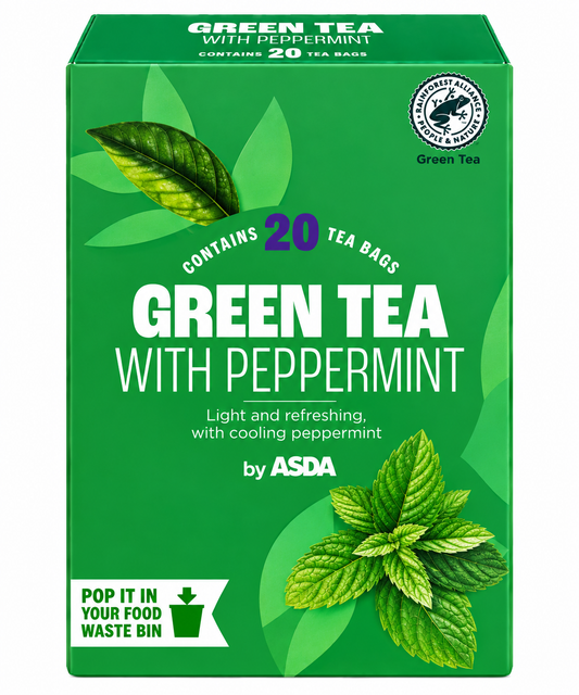 ASDA Green Tea With Peppermint Herbal Tea x 20 Bags