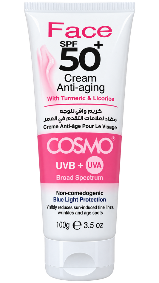 Cosmo Face SPF 50+ UVB UVA Anti-Aging Cream 100ml