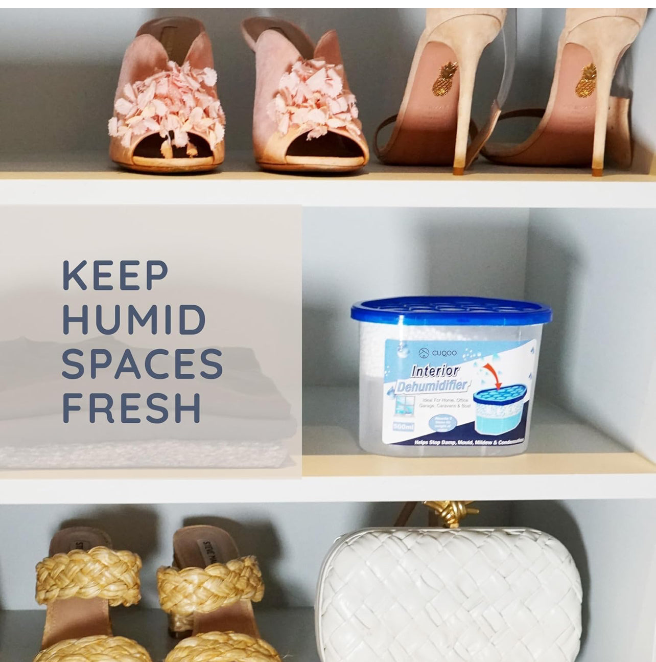 CUQOO   Interior Dehumidifier Helps Prevent Damp