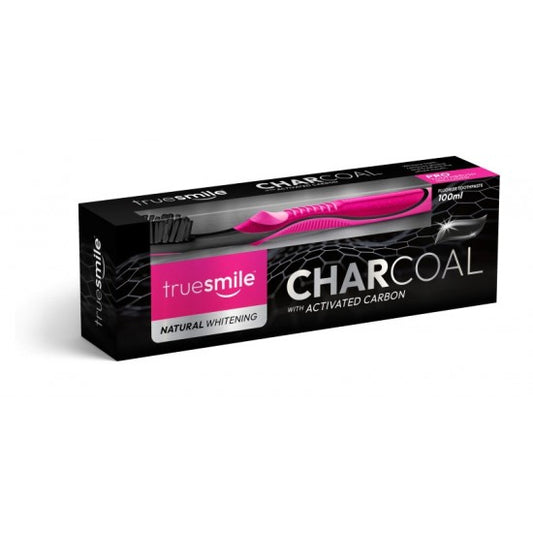 True Smile  Charcoal Toothpaste + Toothbrush Set 100ml