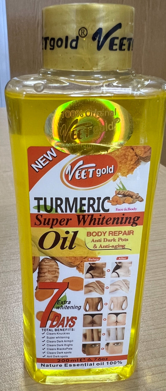 Veet Gold Turmeric oil Super Whitening 7 Days 200ml - Trillingo Express Online Marketplace