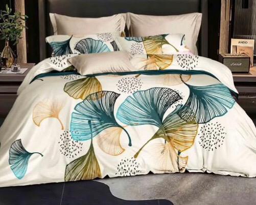 Cream Brown Neon Floral Complete Bed Sheets Set - Trillingo Express Online Marketplace