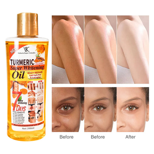 Original Victoria Turmeric Whitening Body Corrector Oil 200ML - Trillingo Express Online Marketplace