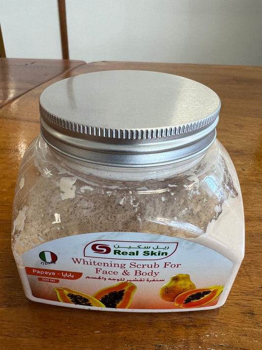 Real Skin Whitening Papaya Face & Body Scrub - Trillingo Express Online Marketplace