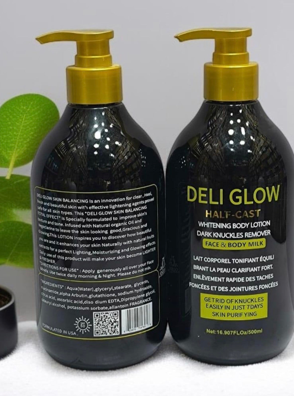 Deli Glow Half Cast Whitening Lotion 500g