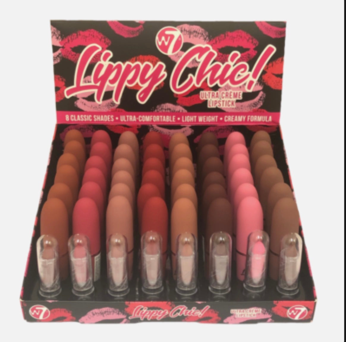 W7 Lippy Chic! Ultra Crème Lipstick Assorted Colours