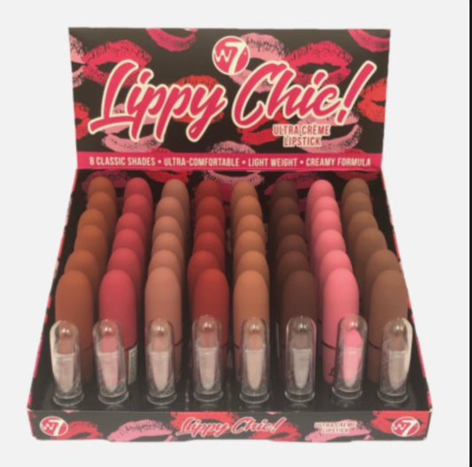 W7 Lippy Chic! Ultra Crème Lipstick Assorted Colours