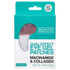 Beauty Formulas Dual Effect Eye Gel Patches – Niacinamide & Collagen 6PCS