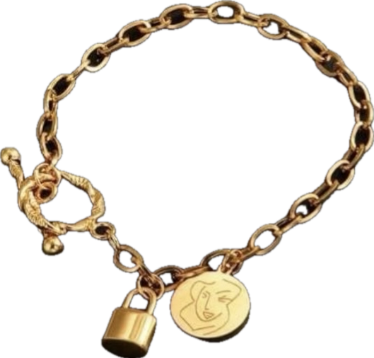 Padlock Charm Gold B - Trillingo Express Online Marketplace