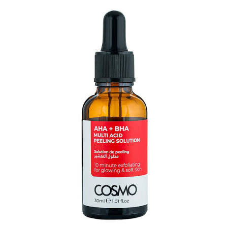 Cosmo AHA + BHA Multi Acid Peeling Solution for Face – 30ml ✨