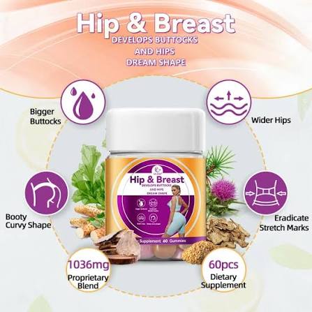 Duozi Hip & Breast Enhancement Gummies (60 Gummies)
