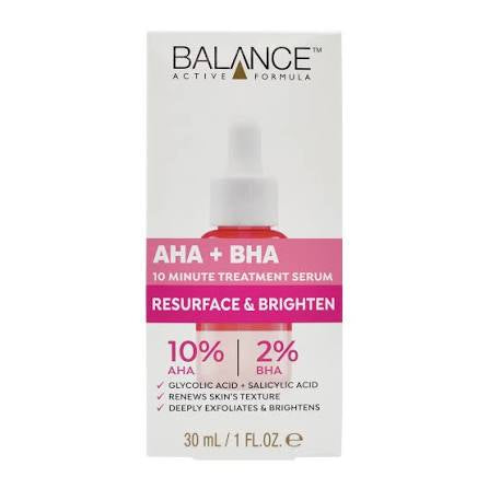 Balance Active AHA + BHA Serum – Resurface &amp; Brighten (10% / 2%) 30ml