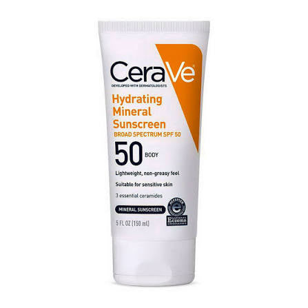 CeraVe Hydrating Mineral Sunscreen SPF 50 (Face) – 75ml