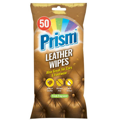 Prism Leather Wipes – 50 Count