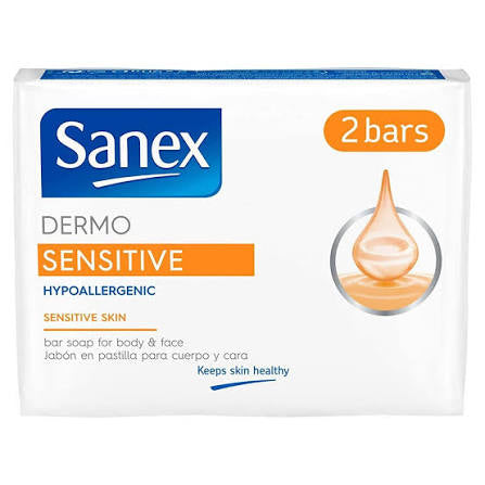 Sanex Dermo Sensitive Bar Soap x 2 Pack