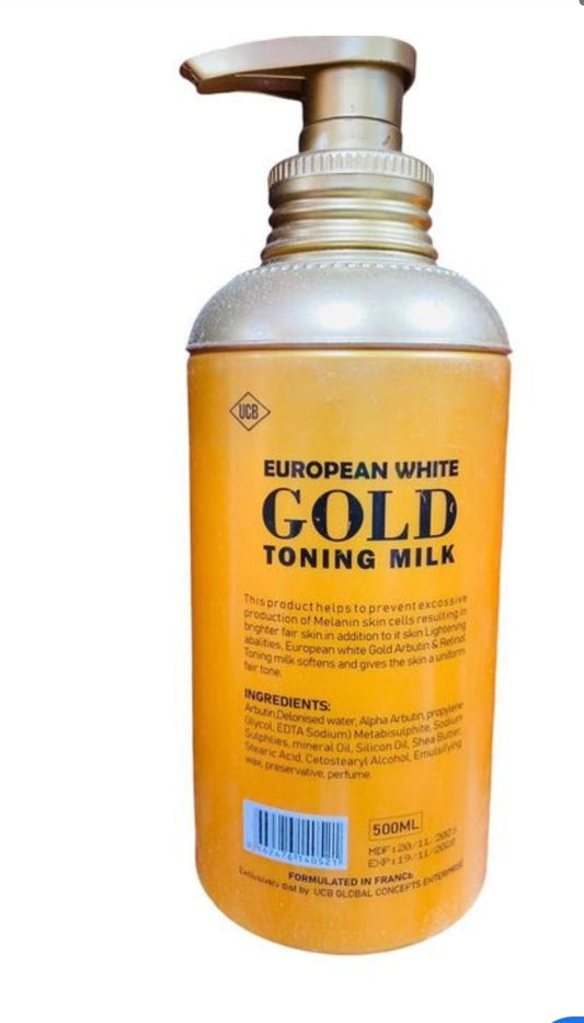 European White Gold Toning Milk Arbutin & Retinol 500ml