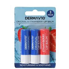 Derma V10 3pcs Original & Strawberry Lip Balm - Trillingo Express Online Marketplace
