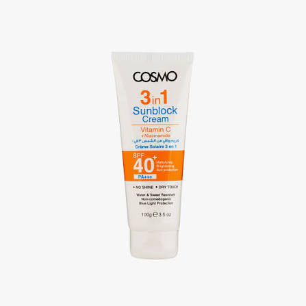 Cosmo 3 in 1 Sunblock Cream Vitamin C Spf 40