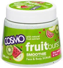 Cosmo Fruit Burst Face & Body Scrub Mint Melon & Kiwi