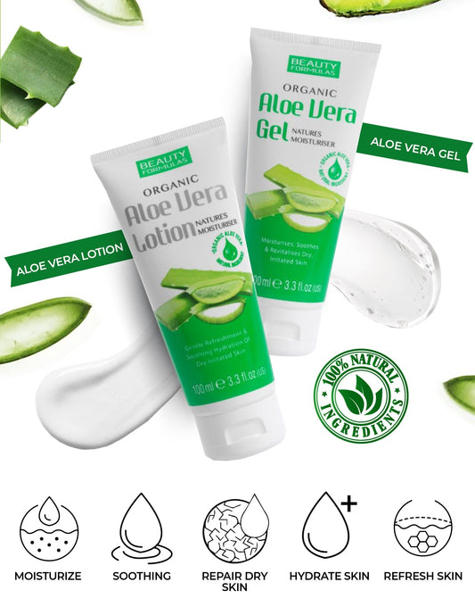 Beauty Formulas Organic Aloe Vera Gel 100ML - Trillingo Express Online Marketplace