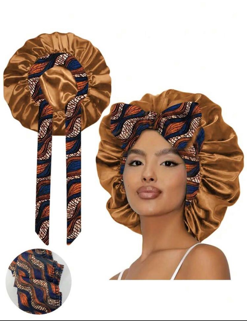 Single Bonnet Satin Hair Sleepwear Mix Assorted Colours