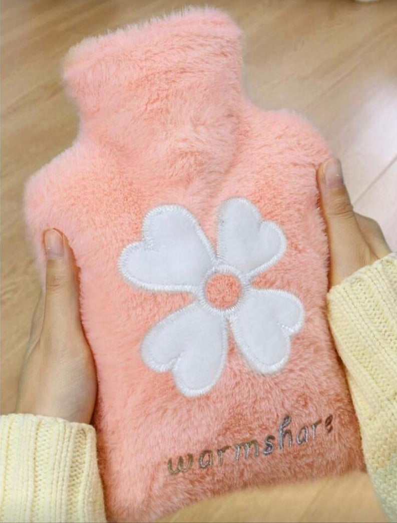 Fluffy Plush Hot Water Bottle