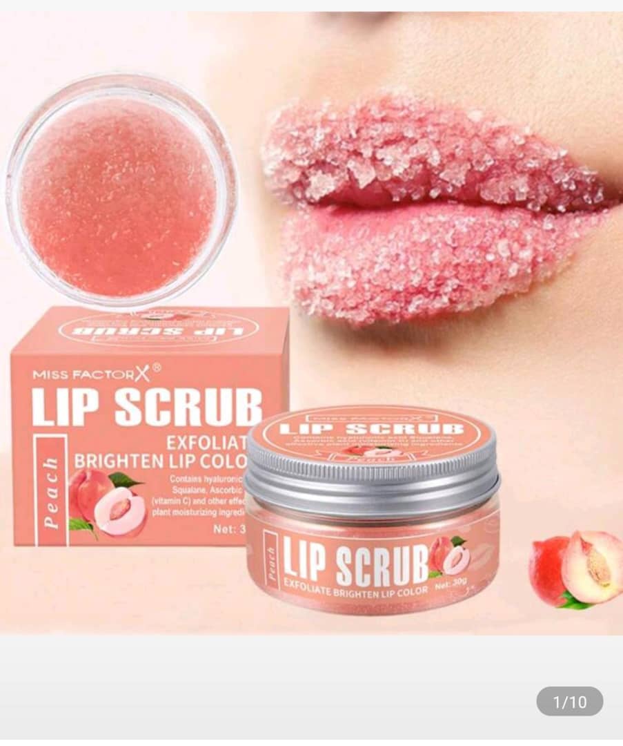 Miss Factor X Lip Scrub – Brighten Lip Colour (Peach, 30ml)