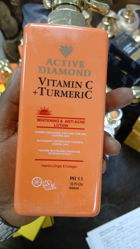 Active Diamond Vitamin C &amp; Turmeric Anti-Acne Lotion