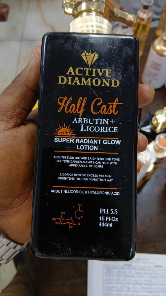 Active Diamond Half Cast Arbutin & Licorice Lotion 500ml
