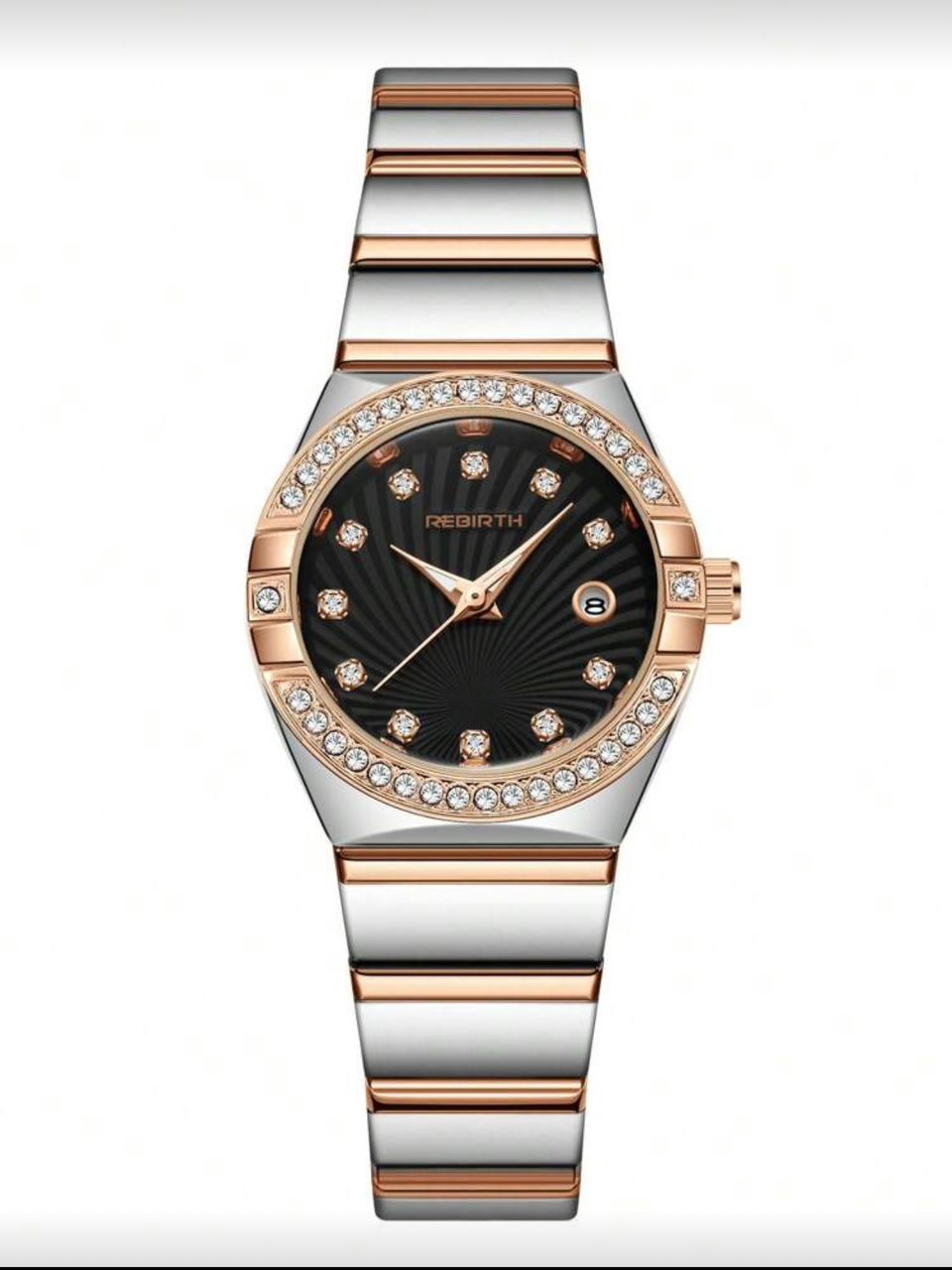 Rebirth Quartz Rose Gold Women Watch