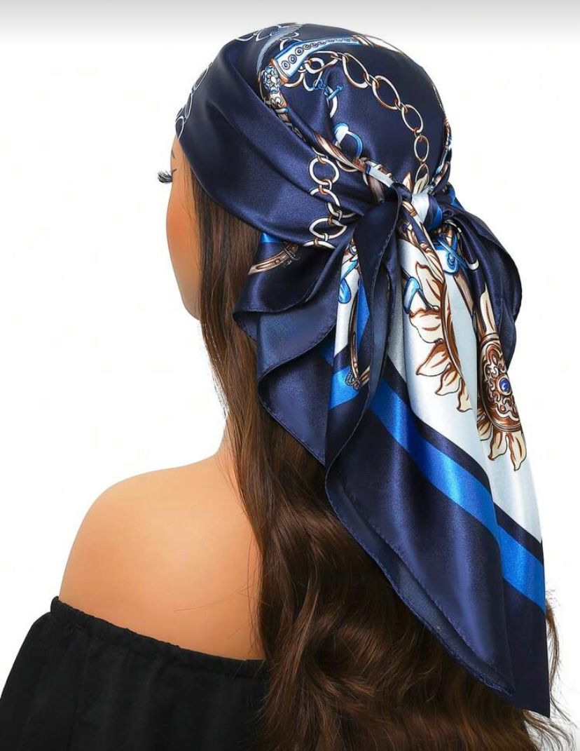 Assorted Printed Satin Scarf