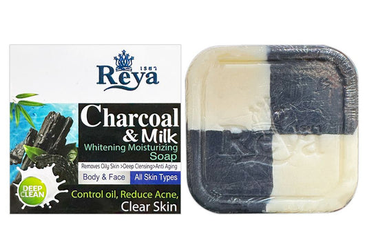 Reya Charcoal & Milk White Soap