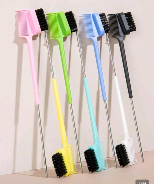 Double Edged Control Comb Assorted Colours