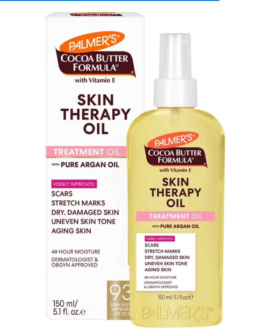 New Pink Palmers Cocoa Butter SKIN Therapy Pure Argan Oil 150ML