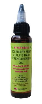 My Hair Miracle Rosemary Mint Scalp Hair Strengthening Oil 60ml - Trillingo Express Online Marketplace