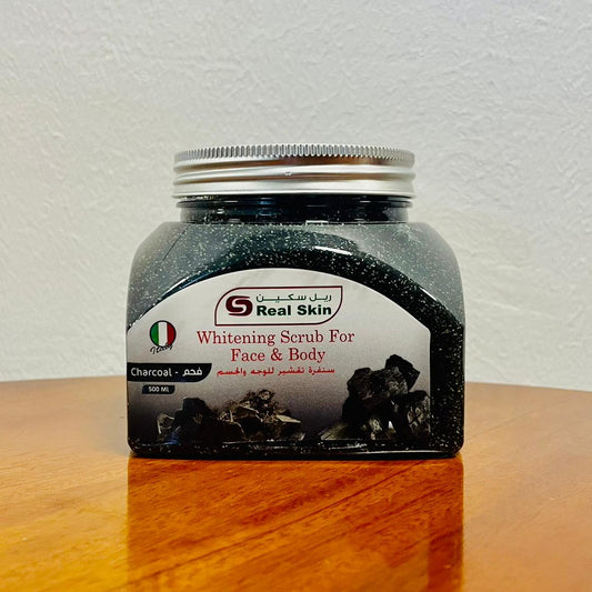 Real Skin Whitening Charcoal Body & Face Scrub - Trillingo Express Online Marketplace